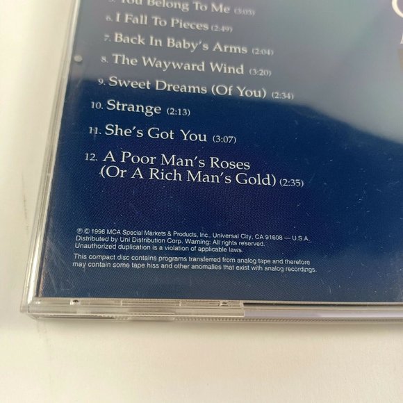 Patsy Cline All Time Hits -Country Vintage Throwbacks **MINOR WEAR - Picture 8 of 13